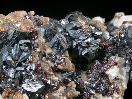 Sphalerite var. Ruby Jack from Mid-Continent Mine, Picher, Ottawa County, Oklahoma