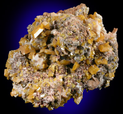 Wulfenite from Touissit Mine, 21 km SSE of Oujda, Jerada Province, Oriental, Morocco