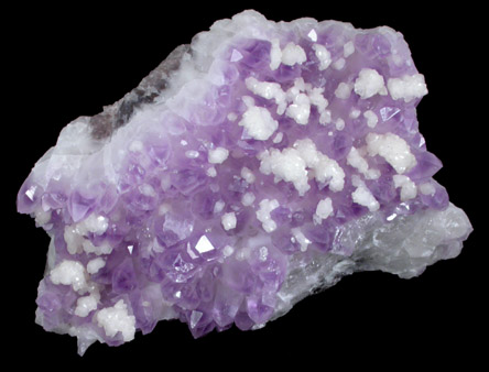 Quartz var. Amethyst with Dolomite from San Juan de las Rayas Mine, Guanajuato, Mexico