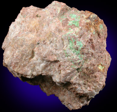 Torbernite from Case #1 Quarry, Portland, Middlesex County, Connecticut