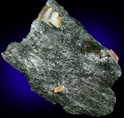 Pyrite in schist from Chester, Windsor County, Vermont