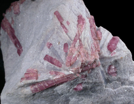Lepidolite with Rubellite Tourmaline from Stewart Mine, Pala District, San Diego County, California