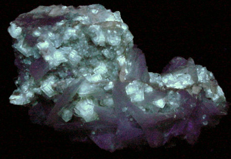 Celestine and Fluorite from Clay Center, Ottawa County, Ohio