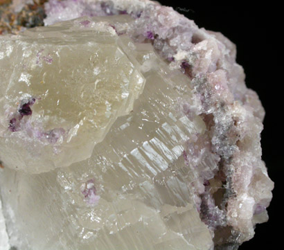 Witherite with Fluorite and Sphalerite from Cave-in-Rock District, Hardin County, Illinois