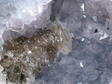 Quartz Geode with Calcite from Las Choyas, Chihuahua, Mexico