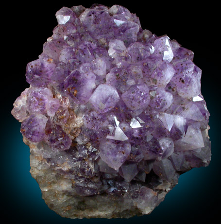 Quartz var. Amethyst with Goethite inclusions from Rio Grande do Sul, Brazil