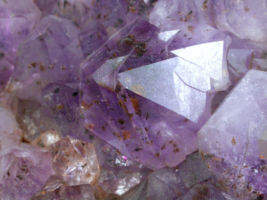 Quartz var. Amethyst with Goethite inclusions from Rio Grande do Sul, Brazil