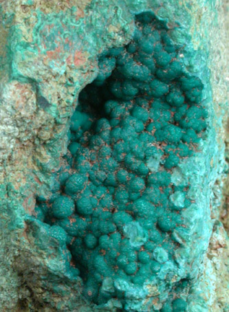 Pseudomalachite from Schuyler Copper Mine, North Arlington, Bergen County, New Jersey