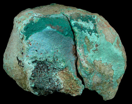 Pseudomalachite from Schuyler Copper Mine, North Arlington, Bergen County, New Jersey