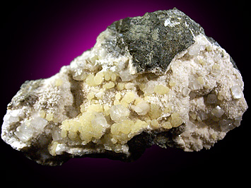 Thomsonite, Calcite, and Natrolite from Lower New Street Quarry, Paterson, Passaic County, New Jersey