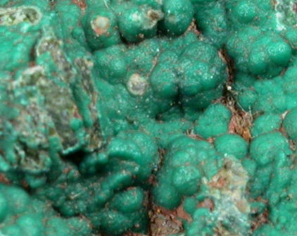 Pseudomalachite and Chrysocolla from Schuyler Copper Mine, North Arlington, Bergen County, New Jersey