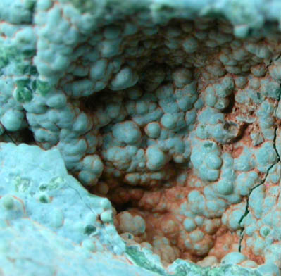 Pseudomalachite and Chrysocolla from Schuyler Copper Mine, North Arlington, Bergen County, New Jersey