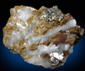 Siderite, Pyrite, Quartz from Roxbury Iron Mine, Mine Hill, Roxbury Station, Litchfield County, Connecticut