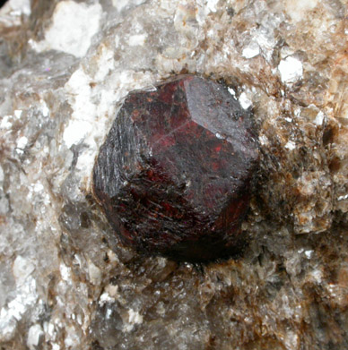 Almandine Garnet from Hedgehog Hill, Peru, Oxford County, Maine