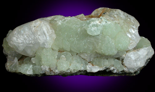 Calcite and Prehnite from Prospect Park Quarry, Prospect Park, Passaic County, New Jersey