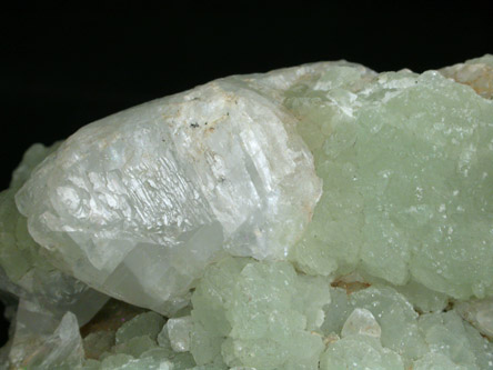 Calcite and Prehnite from Prospect Park Quarry, Prospect Park, Passaic County, New Jersey