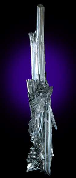 Stibnite from Xikuangshan, 12 km northeast of Lengshuijiang, Hunan Province, China