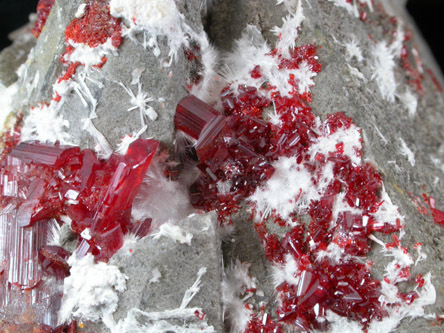 Realgar with Picropharmacolite from Shimen Mine, Hunan, China