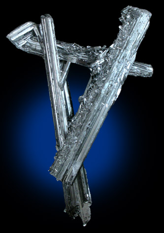 Stibnite from Xikuangshan, 12 km northeast of Lengshuijiang, Hunan Province, China