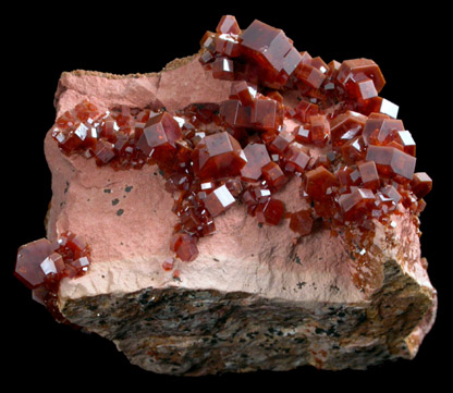 Vanadinite from Mibladen, Haute Moulouya Basin, Zeida-Aouli-Mibladen belt, Midelt Province, Morocco