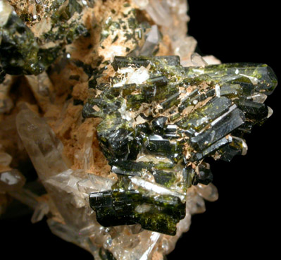 Epidote with Quartz from Green Monster Mountain-Copper Mountain area, south of Sulzer, Prince of Wales Island, Alaska