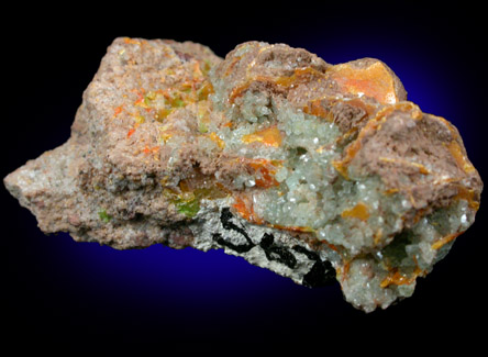 Willemite with Wulfenite from Mammoth-St. Anthony Mine, Tiger District, Pinal County, Arizona