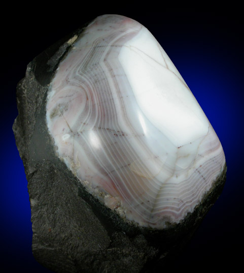 Quartz var. Agate from Paterson, Passaic County, New Jersey