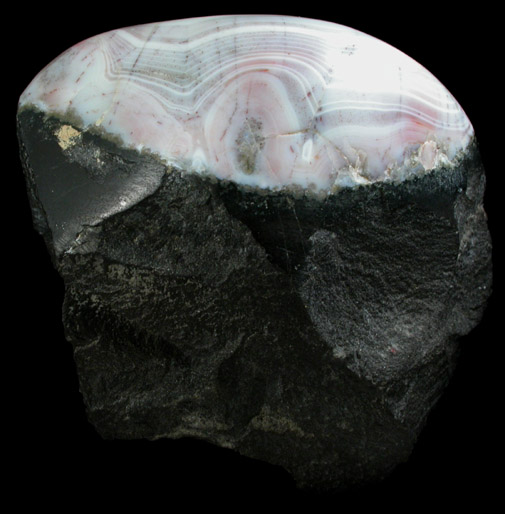 Quartz var. Agate from Paterson, Passaic County, New Jersey