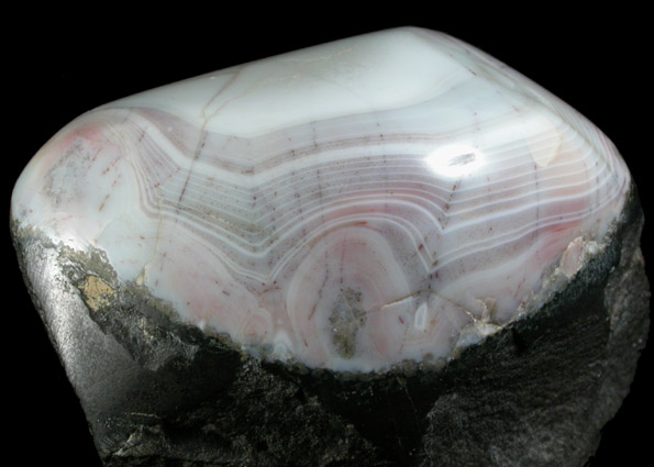 Quartz var. Agate from Paterson, Passaic County, New Jersey