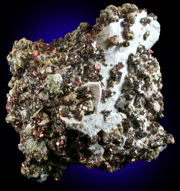 Chalcopyrite on Dolomite from Crestline (Joplin District), Cherokee County, Kansas