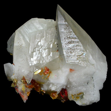 Calcite with Orpiment and Realgar from Shimen Mine, Hunan Province, China