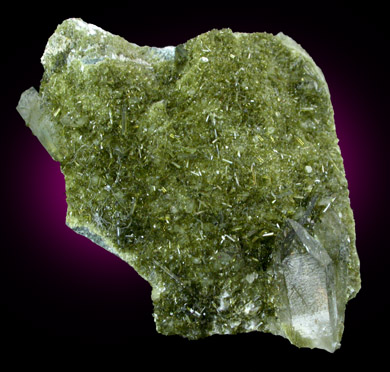 Epidote with Quartz from Oxford Quarry, Warren County, New Jersey