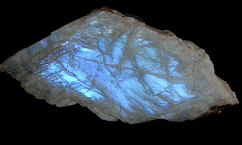 Albite var. Moonstone from Mineral Hill, Media, Delaware County, Pennsylvania