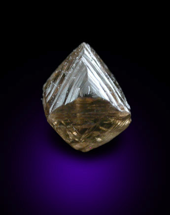 Diamond (1.03 carat dodecahedral crystal) from Mwadui, Shinyanga, Tanzania