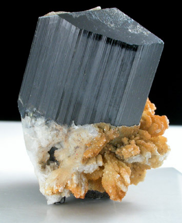 Schorl Tourmaline with Albite from Bulochi, near Shengus, Skardu Road, Gilgit, Pakistan