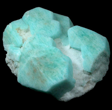 Microcline var. Amazonite with Albite from Konso, Southern Nations and Nationalities Regional State, Ethiopia