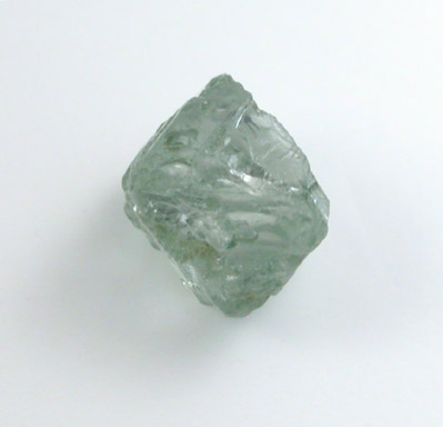 Diamond (0.58 carat pale-green octahedral crystal) from Vaal River Mining District, Northern Cape Province, South Africa