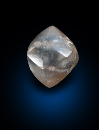 Diamond (0.87 carat hexoctahedral crystal) from Finsch Mine, Free State (formerly Orange Free State), South Africa