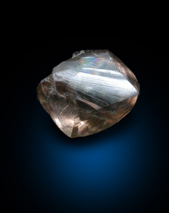 Diamond (0.97 carat irregular crystal) from Finsch Mine, Free State (formerly Orange Free State), South Africa