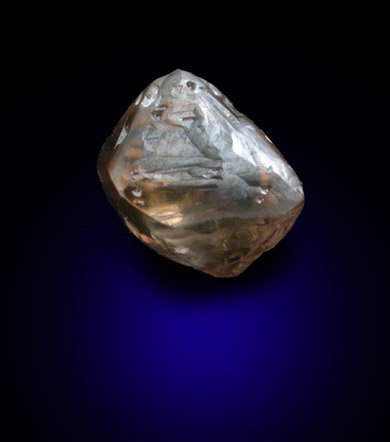 Diamond (0.97 carat octahedral crystal) from Finsch Mine, Free State (formerly Orange Free State), South Africa