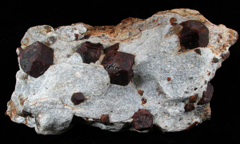 Almandine Garnet from Green's Farm, 750 m. ESE of Roxbury Falls, Roxbury, New Haven County, Connecticut