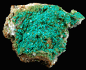 Dioptase, Duftite, Calcite from Tsumeb Mine, Otavi-Bergland District, Oshikoto, Namibia (Type Locality for Duftite)