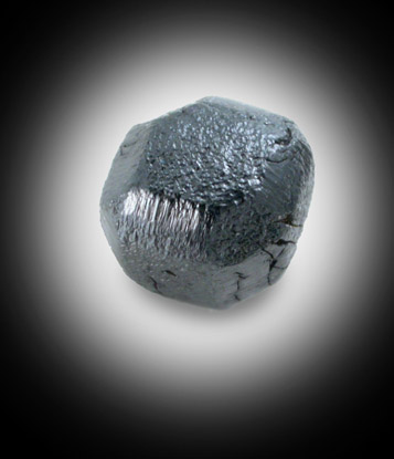 Diamond (1.87 carat black complex crystal) from Bahia, Brazil