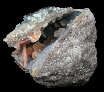 Wulfenite with Quartz coating from Finch Mine, north of Hayden, Banner District, Gila County, Arizona