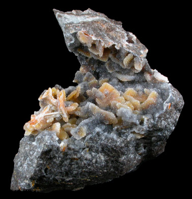 Wulfenite with Quartz coating from Finch Mine, north of Hayden, Banner District, Gila County, Arizona