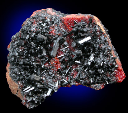 Gaudefroyite on Andradite Garnet from N'Chwaning II Mine, Kalahari Manganese Field, Northern Cape Province, South Africa