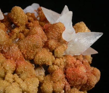 Siderite, Calcite and Quartz var. Amethyst from La Sirena Mine, Level 640, Guanajuato, Mexico