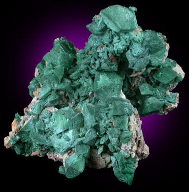 Malachite pseudomorphs after Azurite from Whim Creek, Western Australia, Australia