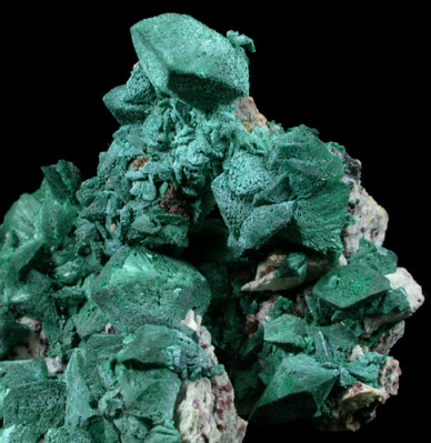 Malachite pseudomorphs after Azurite from Whim Creek, Western Australia, Australia