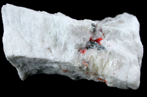 Rathite and Realgar from Lengenbach Quarry, Binntal, Wallis, Switzerland (Type Locality for Rathite)